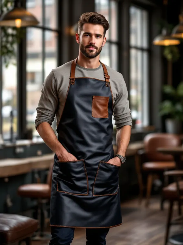 leather apron for barbers