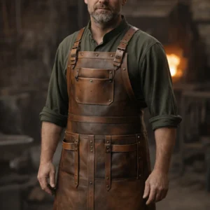 leather apron worn by blacksmiths