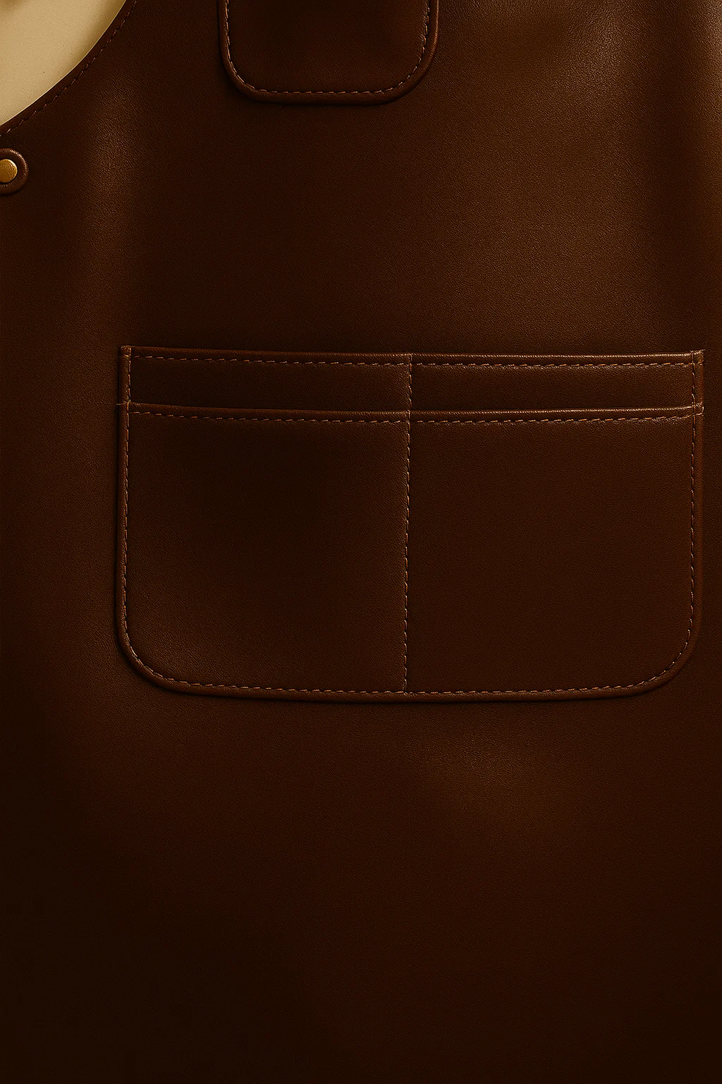 close view of the leather apron for butchers