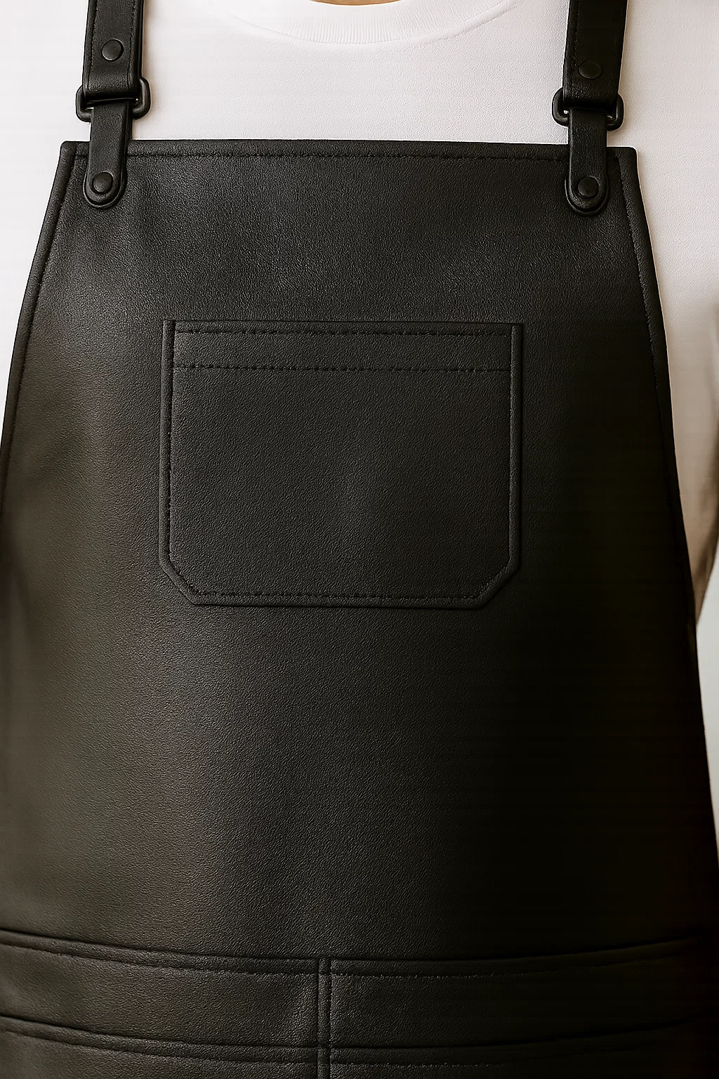 closeup of salon leather apron