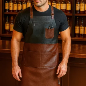 a men wearing cocktail apron
